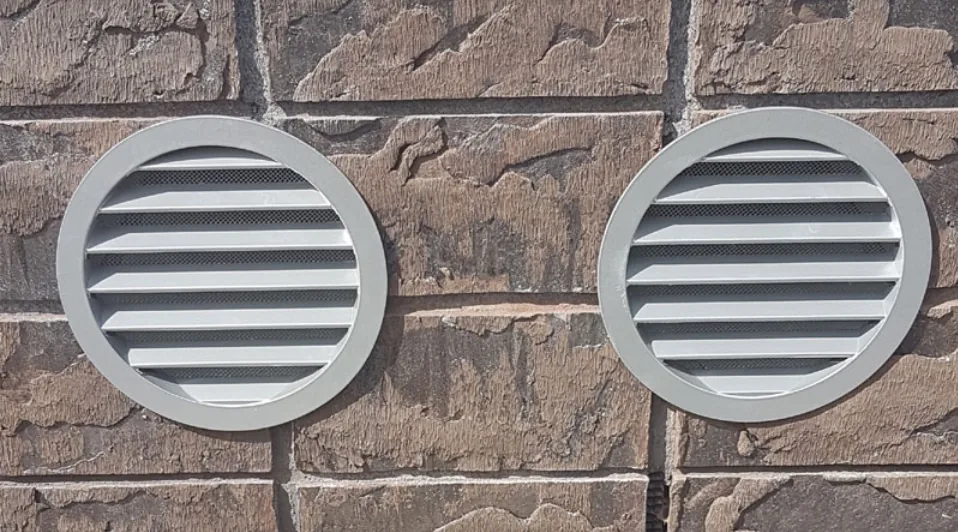 Example of installed grilles