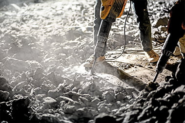 Beton slopen vriendelijke vakmensen